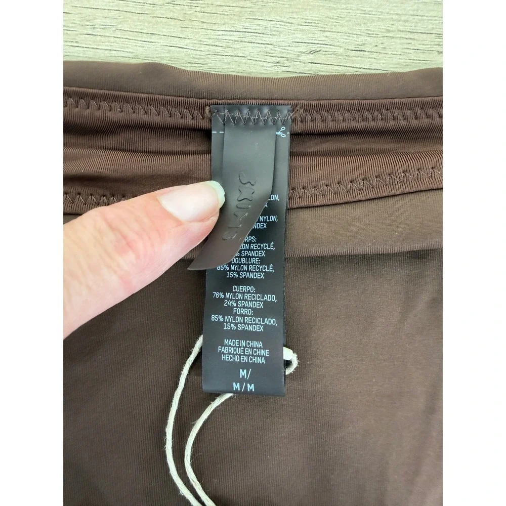 SKIMS Recycled Swim Mid Waist Bottom Cocoa Brown SW-MWB-0745 Medium NWT